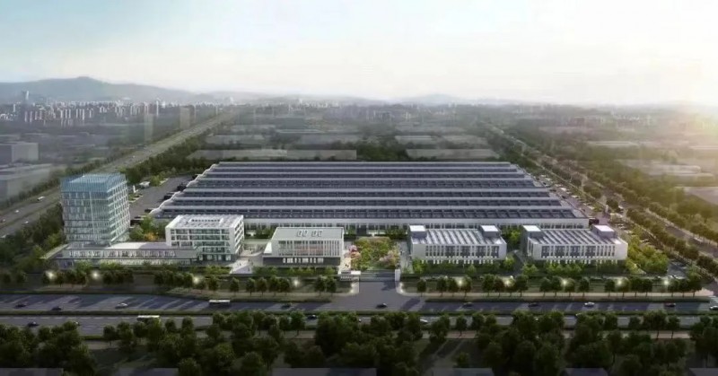 山西建投潇河公司承建的无尾钢化真空玻璃产业园2号厂房完工